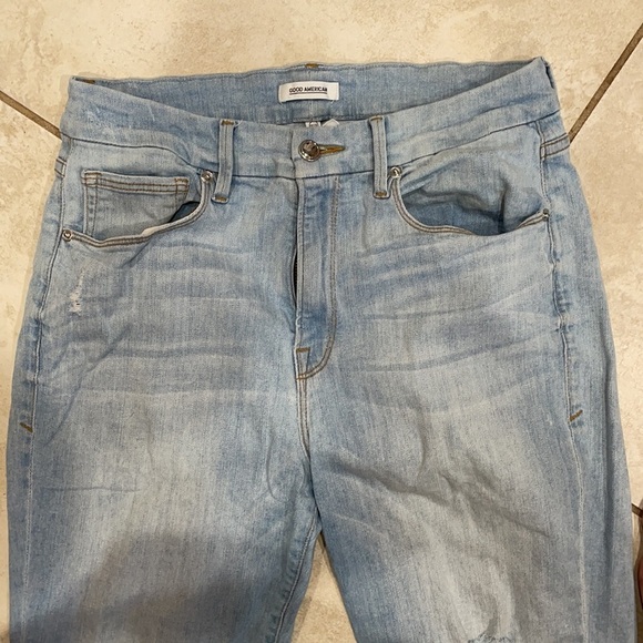 Good American Good Cuts Straight Crop Jeans 29 - Picture 6 of 8